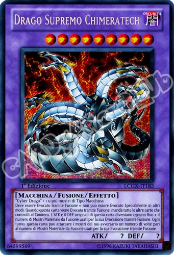 LCGX-IT183 Drago Supremo Chimeratech rara segreta 1a Edizione (IT) -NEAR MINT-