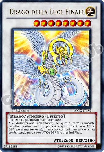 LCGX-IT189 Drago della Luce Finale ultra rara 1a Edizione (IT) -NEAR MINT-