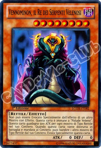 LCGX-IT192 Vennominon, il Re dei Serpenti Velenosi super rara 1a Edizione (IT) -NEAR MINT-