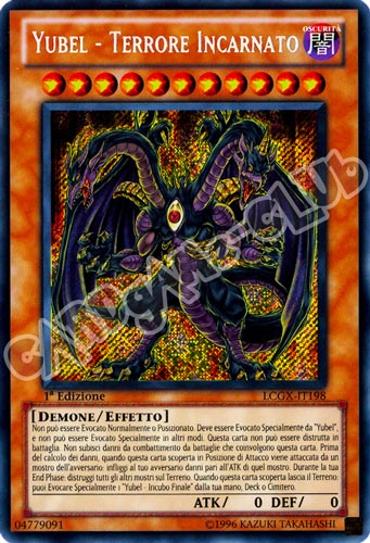LCGX-IT198 Yubel - Terrore Incarnato rara segreta 1a Edizione (IT) -NEAR MINT-