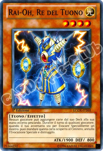 LCGX-IT203 Rai-Oh, Re del Tuono comune 1a Edizione (IT) -NEAR MINT-