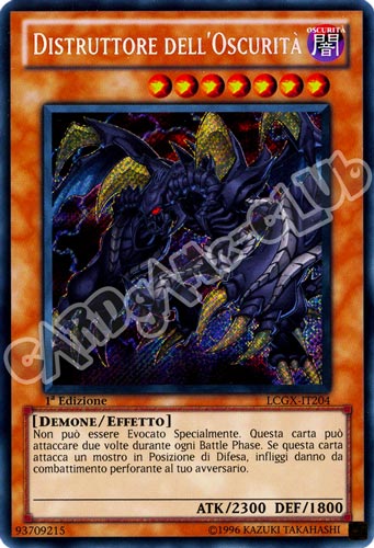 LCGX-IT204 Distruttore dell'Oscurita' rara segreta 1a Edizione (IT) -NEAR MINT-