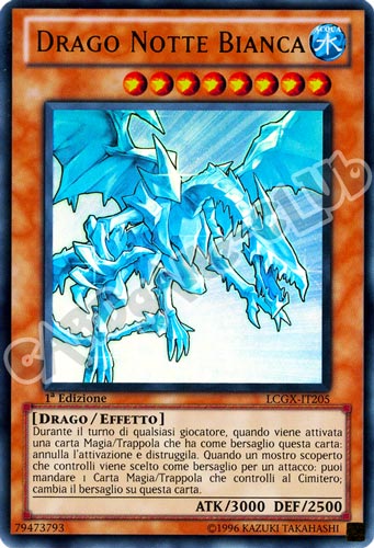 LCGX-IT205 Drago Notte Bianca ultra rara 1a Edizione (IT) -NEAR MINT-