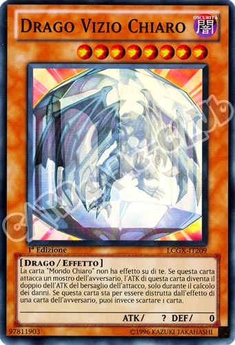 LCGX-IT209 Drago Vizio Chiaro super rara 1a Edizione (IT) -NEAR MINT-