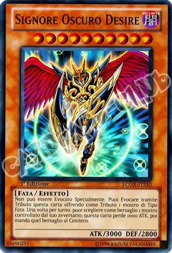LCGX-IT210 Signore Oscuro Desire super rara 1a Edizione (IT) -NEAR MINT-