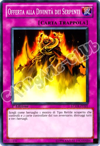LCGX-IT221 Offerta' alla Divinita' dei Serpenti comune 1a Edizione (IT) -NEAR MINT-