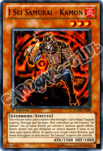 LCGX-IT228 I Sei Samurai - Kamon comune 1a Edizione (IT) -NEAR MINT-
