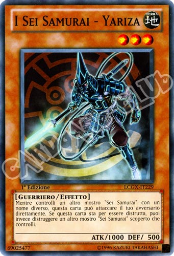 LCGX-IT229 I Sei Samurai - Yariza comune 1a Edizione (IT) -NEAR MINT-