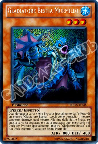 LCGX-IT236 Gladiatore Bestia Murmillo rara segreta 1a Edizione (IT) -NEAR MINT-