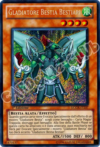 LCGX-IT237 Gladiatore Bestia Bestiari rara segreta 1a Edizione (IT) -NEAR MINT-