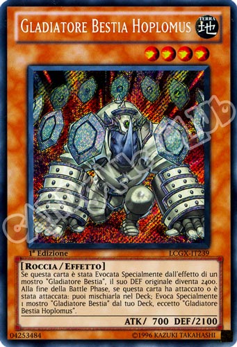LCGX-IT239 Gladiatore Bestia Hoplomus rara segreta 1a Edizione (IT) -NEAR MINT-