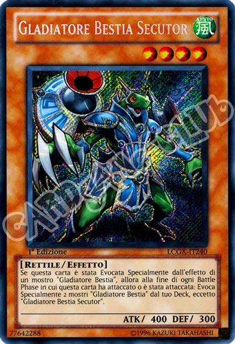 LCGX-IT240 Gladiatore Bestia Secutor rara segreta 1a Edizione (IT) -NEAR MINT-