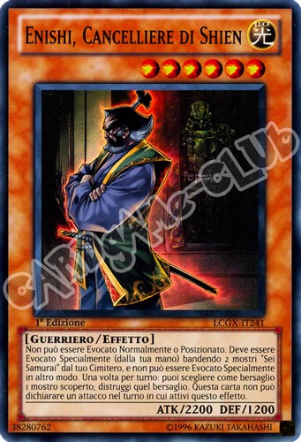LCGX-IT241 Enishi, Cancelliere di Shien super rara 1a Edizione (IT) -NEAR MINT-