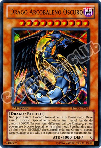 LCGX-IT243 Drago Arcobaleno Oscuro ultra rara 1a Edizione (IT) -NEAR MINT-