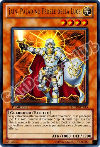 LCGX-IT245 Jain, Paladino Fedele della Luce ultra rara 1a Edizione (IT) -NEAR MINT-