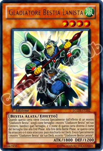LCGX-IT252 Gladiatore Bestia Lanista ultra rara 1a Edizione (IT) -NEAR MINT-