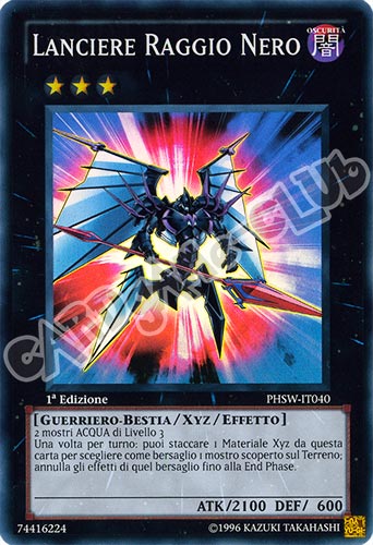PHSW-IT040 Lanciere Raggio Nero super rara 1a Edizione (IT) -NEAR MINT-