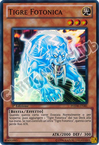 PHSW-IT081 Tigre Fotonica super rara 1a Edizione (IT)  -GOOD-
