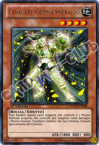 PHSW-IT096 Cavaliere-Gemma Smeraldo rara 1a Edizione (IT) -PLAYED-