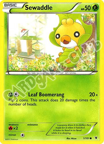 001 / 101 Sewaddle comune (EN) -NEAR MINT-