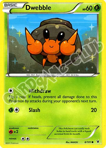 006 / 101 Dwebble comune (EN) -NEAR MINT-