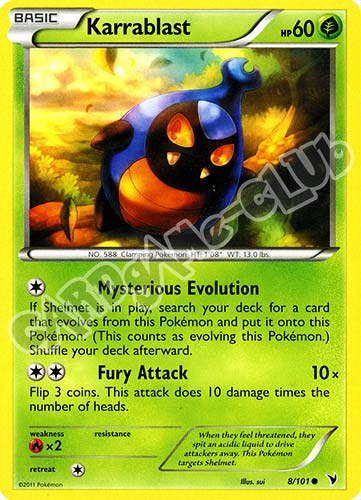 008 / 101 Karrablast comune (EN) -NEAR MINT-