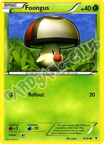 009 / 101 Foongus comune (EN) -NEAR MINT-