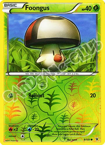 009 / 101 Foongus comune foil reverse (EN) -NEAR MINT-