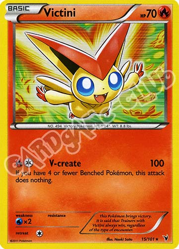 015 / 101 Victini rara foil (EN) -NEAR MINT-