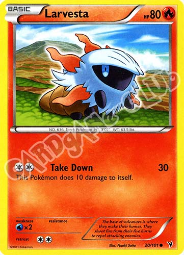 020 / 101 Larvesta comune (EN) -NEAR MINT-