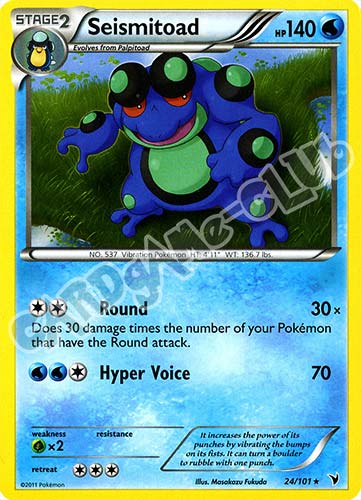 024 / 101 Seismitoad rara (EN) -NEAR MINT-