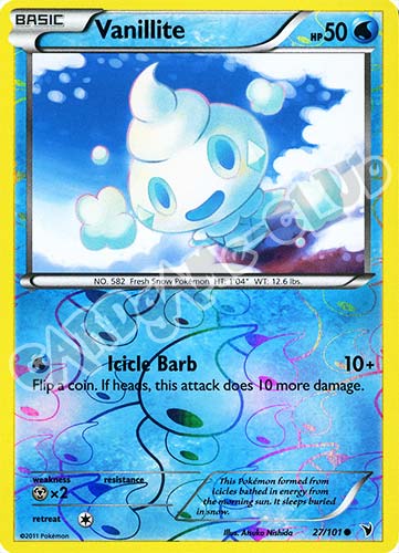 027 / 101 Vanillite comune foil reverse (EN) -NEAR MINT-