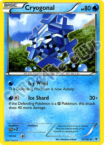 032 / 101 Cryogonal non comune (EN) -NEAR MINT-