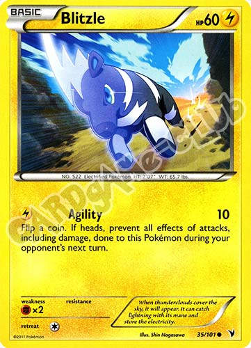 035 / 101 Blitzle comune foil (EN) -NEAR MINT-