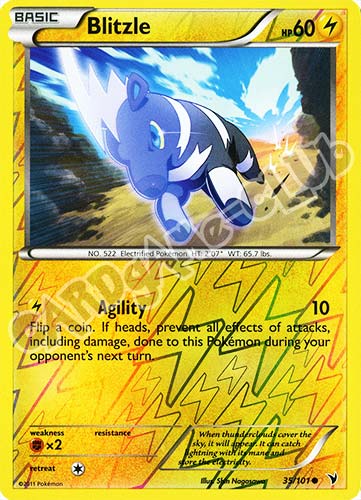 035 / 101 Blitzle comune foil reverse (EN) -NEAR MINT-
