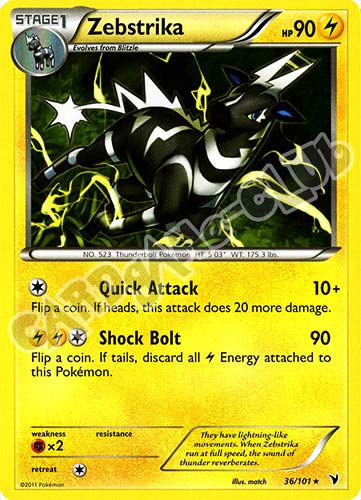 036 / 101 Zebstrika rara (EN) -NEAR MINT-