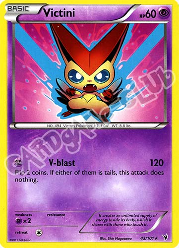043 / 101 Victini rara (EN) -NEAR MINT-