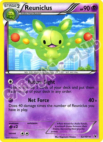 052 / 101 Reuniclus rara (EN) -NEAR MINT-