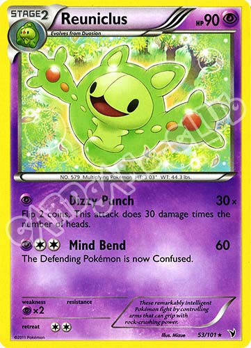 053 / 101 Reuniclus rara (EN) -NEAR MINT-