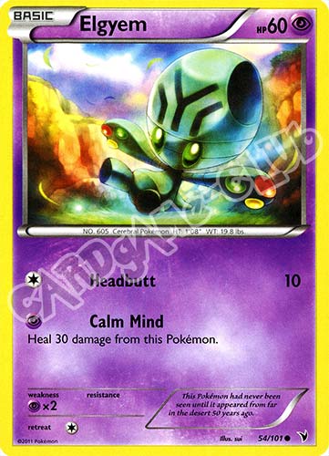 054 / 101 Elgyem comune (EN) -NEAR MINT-