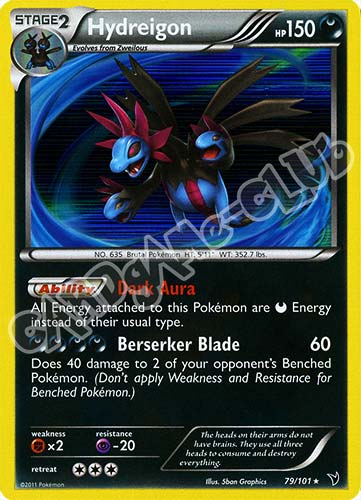 079 / 101 Hydreigon rara foil (EN) -NEAR MINT-