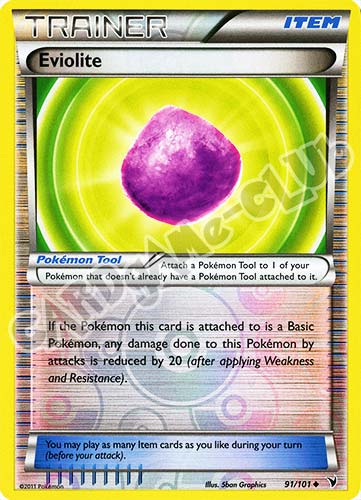 091 / 101 Eviolite non comune foil reverse (EN) -NEAR MINT-