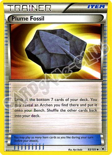 093 / 101 Plume Fossil non comune (EN) -NEAR MINT-