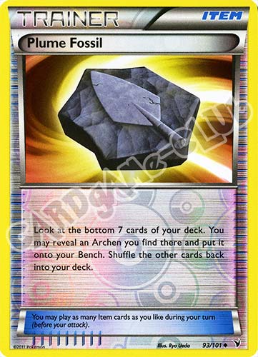 093 / 101 Plume Fossil non comune foil reverse (EN) -NEAR MINT-