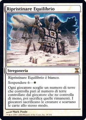038 / 301 Ripristinare Equilibrio rara (IT) -NEAR MINT-