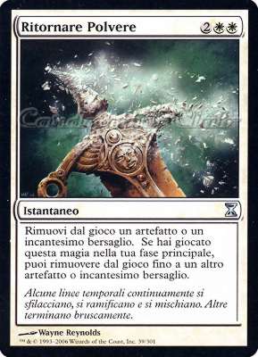 039 / 301 Ritornare Polvere non comune (IT) -NEAR MINT-