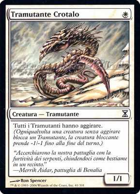 041 / 301 Tramutante Crotalo comune (IT) -NEAR MINT-