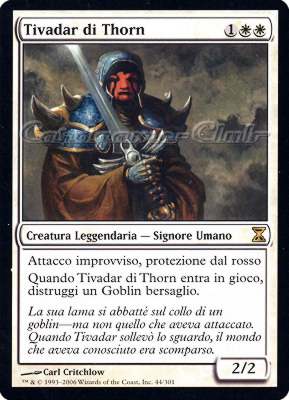 044 / 301 Tivadar di Thorn rara (IT) -NEAR MINT-