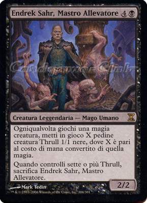 106 / 301 Endrek Sahr, Mastro Allevatore rara (IT) -NEAR MINT-