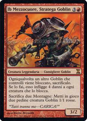 163 / 301 Ib Mezzocuore, Stratega Goblin rara (IT) -NEAR MINT-